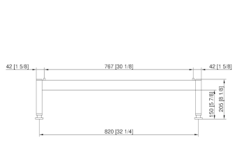 Подставка UG I Combi-Duo стандарт 6-1-1 на 6-1-1 и 10-1-1 Э RATIONAL 60.31.200 (2)