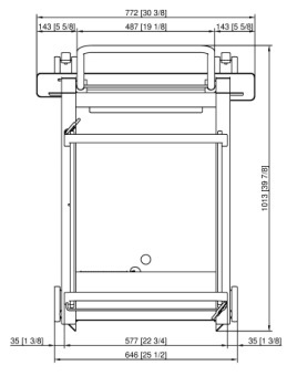 Рама с направляющими 20-2-1, 20 уровней RATIONAL 60.22.490 (2)