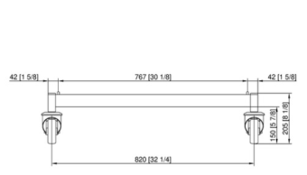 Подставка UG I Combi-Duo с роликами 6-1-1 на 6-1-1 и 10-1-1 Э RATIONAL 60.31.201 (2)