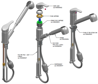 Смеситель с краном Monolith R0201020212 (2)