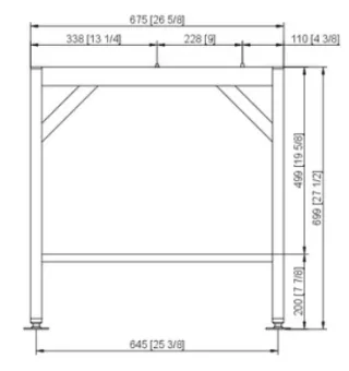Подставка I флот 6-1-1 и 10-1-1 RATIONAL 60.31.096  (3)