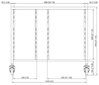 Подставка III UltraVent передвижная 6-2-1 RATIONAL 60.31.217 (2)