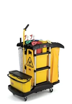 Тележка для уборки c аксессуарами Rubbermaid FG9T7400BLA в ШефСтор (chefstore.ru) 5