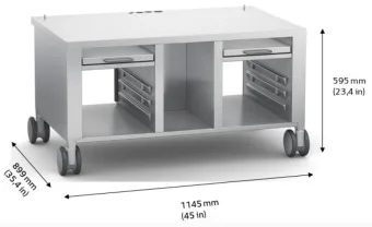 Подставка с роликами 2-S RATIONAL 60.31.320 (Габаритные размеры)