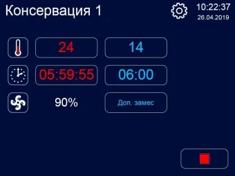 Ферментатор Abat ФТ-40 (110000005512) панель управления 2