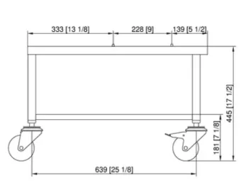 Подставка UG II Combi-Duo с роликами 6-1-1 на 6-1-1 RATIONAL 60.31.207 (2)