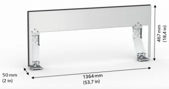 Набор для настенного монтажа XL RATIONAL 60.75.934 (Габаритные размеры)