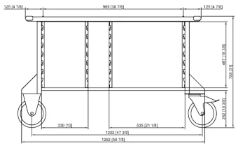 Подставка II MobilityLine 6-2-1 и 10-2-1 RATIONAL 60.31.165 (2)