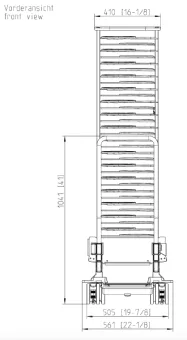 Тележка-кассета Finishing® 20-1-1, 50 тарелок RATIONAL 60.21.294 (3)