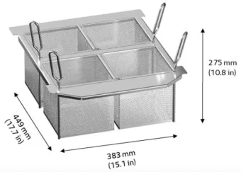 Набор 4-х перфорированных корзин 2-XS RATIONAL 60.75.300 (2)