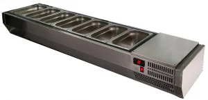 Витрина настольная Polair VTi4-G (1/4) для ингредиентов в компании ШефСтор