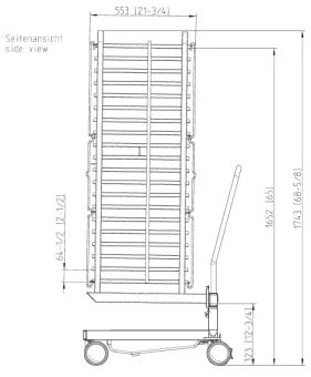 Рама с направляющими 20-1-1, 20 уровней HeavyDuty RATIONAL 60.21.291 (2)