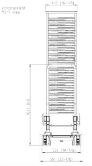 Тележка-кассета Finishing® 20-1-1, 60 тарелок RATIONAL 60.21.293 (3)