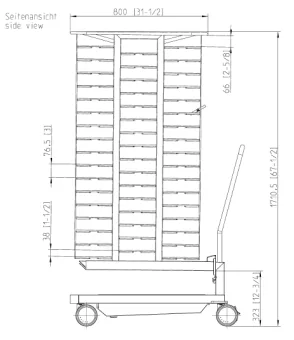 Тележка-кассета Finishing® 20-2-1, 100 тарелок RATIONAL 60.22.399 (4)